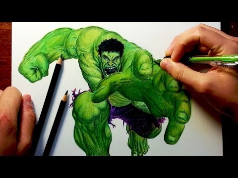 how to draw the hulk