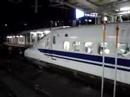 Shinkansen trains arrival and departure at Shin-osaka sta.