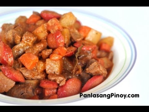 Lutong Pinoy - This Filipino Pork Menudo Recipe is simple and delicious. Get the details of this recipe here: http://panlasangpinoy.com/2009/02/24/pork-menudo/