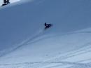 a little hill climb with a little cornice drop, north end of the big horns