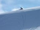 a little hill climb with a little cornice drop, north end of the big horns