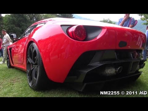 Aston Martin V12 Zagato HUGE REVS!!