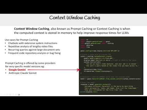 Context Window Caching - GenAI Essentials