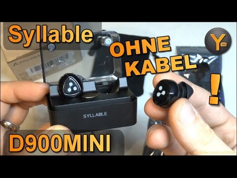 Komplett kabellose Bluetooth Ohrhörer (wie Airpods) Syllable D900MINI mit Ladestation