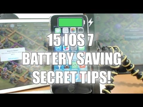 how to save battery in ios 7