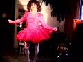 Sissy CD dancing in red dress