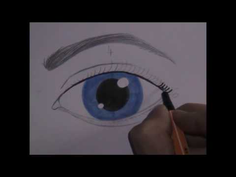 how to draw eyes easy