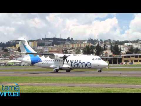 Tame Línea Aérea del Ecuador New ATR 42-500 arrival.