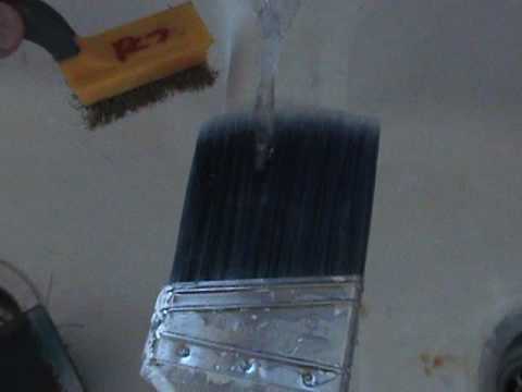 how to clean paint brushes
