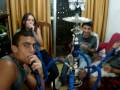 fumando arguile com a galera