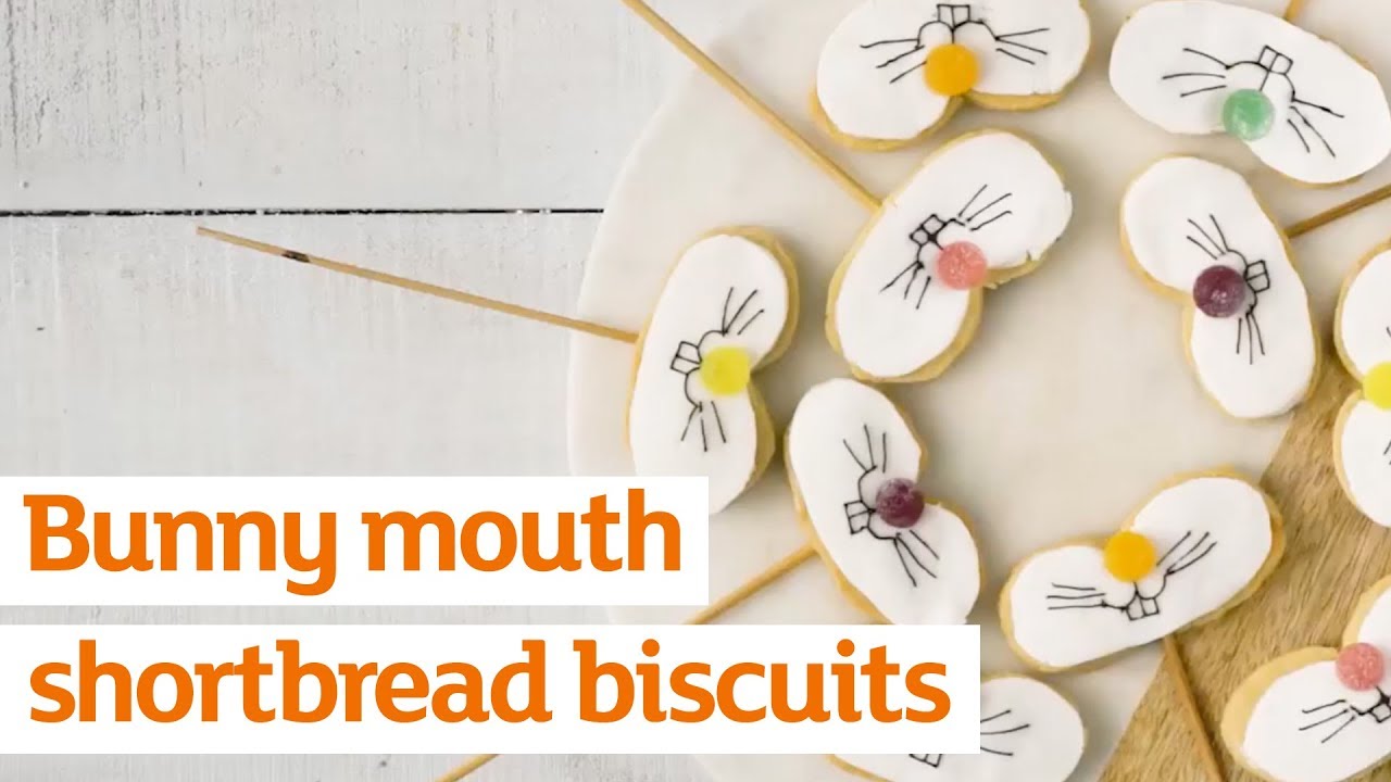 Bunny mouth shortbread biscuits