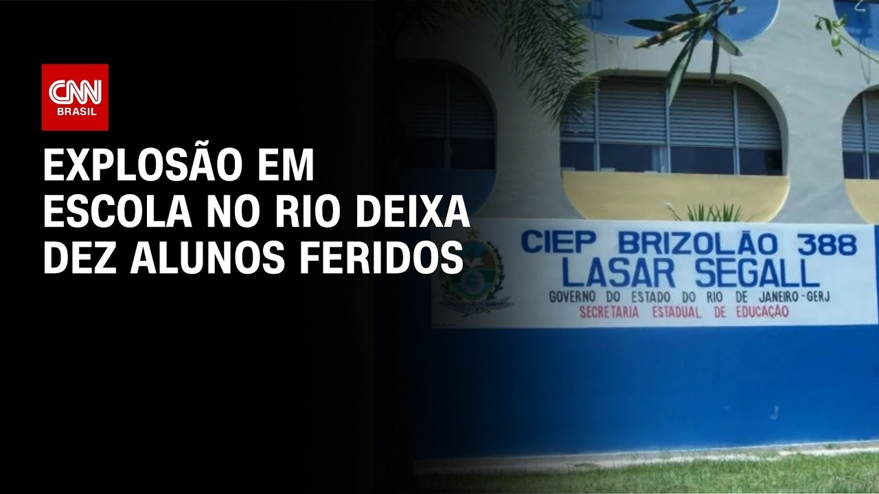 Explosão em escola na Baixada Fluminense deixa dez estudantes feridos | LIVE CNN
