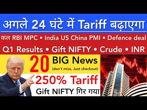 अगले 24 घंटे में TARIFF बढ़ेगा 🔴 TOMORROW SHARE MARKET ANALYSIS LATEST NEWS | STOCK MARKET INDIA