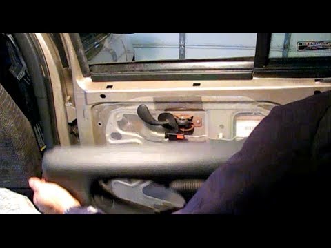 How to replace auto door glass for a Pontiac Grand Am Part 1: Disassembly