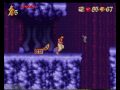 two levels and one bonus round of disney's super nintendo platform game. why not check out our site at www.world-of-games.co.uk game details aladdin - super nintedno/snes developer: capcom publisher: capcom designer: shinji mikami composer: yuki iwai, yuko takehara, setsuo yamamoto release date(s) super nintendo * jp november 26, 1993 * na november 21, 1993 * eu january 27, 1994 snes version differences? the super nintendo version of aladdin unlike the sega mega drive version of the game does not feature the scimitar. instead, the gameplay focuses on jumping on enemies, as well as vaulting off stumps to reach otherwise inaccessible areas, though like the genesis/megadrive version, the player can also throw apples to stun opponents.