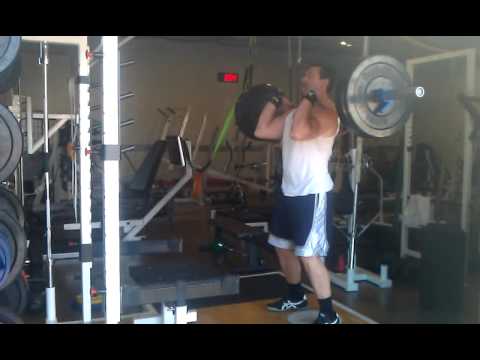 EfficientExercise - A sweet little complex consisting of: clean & press + 7 step-ups left + BTN press + clean & press + 7 step-ups right + BTN press. This is round 6 of 7.