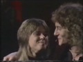 suzi quatro & chris norman on euro tv. i noticed that suzi sort of looks like shakira with a shag mullet hairdo.