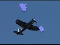 Chance Vought F4U-7 Corsair air show Aix les Bains 4/8/07