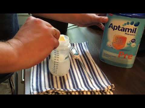 Anfangsmilch erwärmen (Aptamil Pre, Beba Pre und weitere Pre Nahrung)