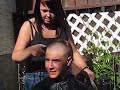 Brett gets his head shaved Brett gets his head shaved
