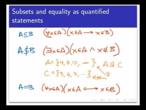 how to prove equality of sets