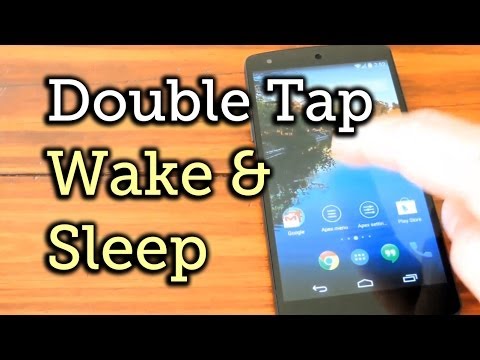 how to enable double tap to wake