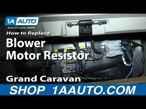 How To Install Diagnose AC Heater Fan Speed Resistor 2001-03 Grand Caravan Town and Country Voyager