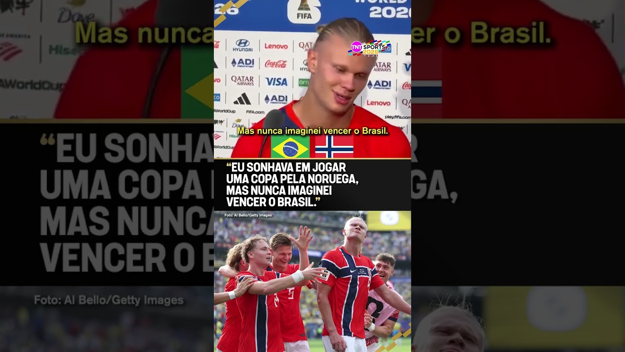 HAALAND AINDA NÃO ACREDITOU QUE VENCEU O BRASIL NA COPA! #shorts