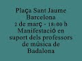 manifestació músics a la plaça sant jaume 2 3 2008