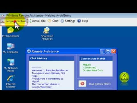 how to remote help windows xp