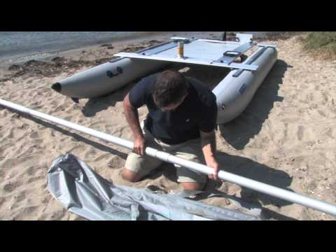 assemble and use the Sea Eagle SailCat Inflatable Catamaran Sailboat