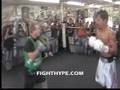 PACQUIAO TRAINS FOR DE LA HOYA
