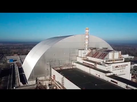 Восстановление электроснабжения Чернобыльской АЭС выполнено видео