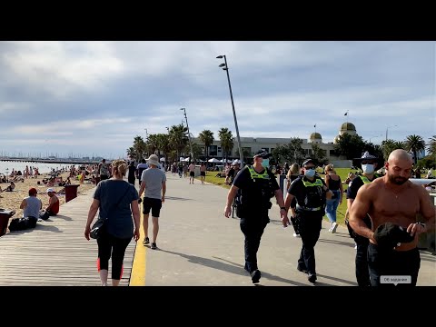 Kwarantanna się skończyła. Melbourne, plaża St Kilda