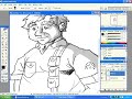 Comic Book Character Sketch 01 - Speed Drawing, Painting
