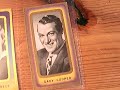 cary grant introduces the following set of cigarette cards:
http://stores.ebay.com/creamofcards-cigarette-cards#bottom

manufacturer: carreras  
series title: film favourites 
year of issue: 1938 
card size: normal 
complete set: yes 
number of cards offered: 50 cards 

includes: marlene dietrich,luise rainer,merle oberon,betty furness,charles boyer,anna lee,bette davis,joan blondell,joan bennett,gary cooper,carole lombard,eleanore whitney,miriam hopkins,myrna loy,greta garbo,william powell,spencer tracy,elizabeth bergner,, ida lupino,robert montgomery,paul muni,norma shearer,franchot tone,leslie howard,frances farmer,kay francis,frances dee,charles lughton,bing crosby,constance bennett,jeanette macdonald,gladys swarthout,dick powell,wallace beery,maureen o'sullivan,, claudette colbert,george brent,cary grant,jessie matthews,robert donat,clark gable,joan crawford,george raft,ronald colman,olivia de havilland,robert taylor,eleanor powell,jack hulbert,una merkel,gracie fields, 
actors,actresses,drama,film stars,movie stars from black and white films,film stars