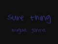 sure thing - miguel jontel