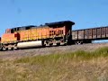 MRL L-M with SDP40 and BNSF frieght with ATSF SD45-2 MRL L-M with SDP40 and BNSF frieght with ATSF SD45-2