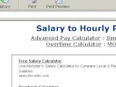 using salary to hourly pay calculator at morecalculators.com