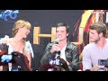 Jennifer Lawrence, Josh Hutcherson and Liam Hemsworth of 