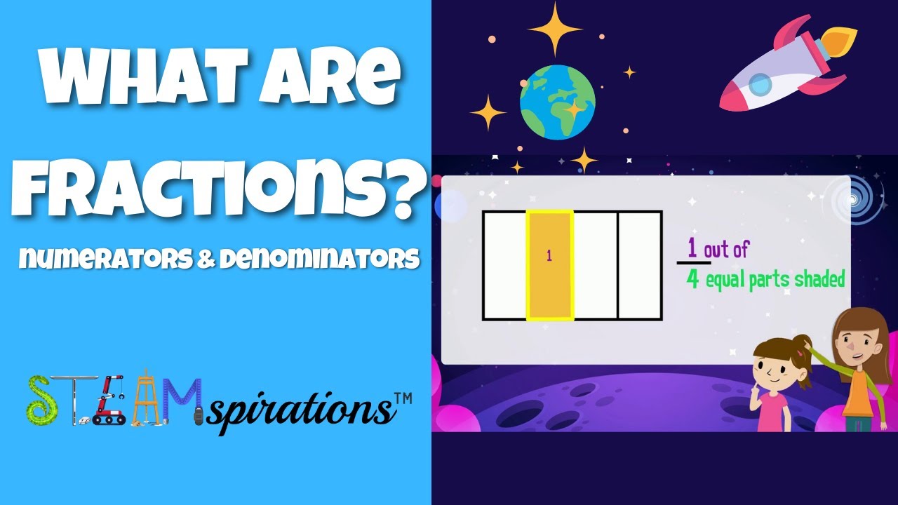 What is a Fraction? | Numerator, Denominator, and a Part of a Whole