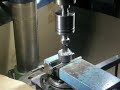 hexagon hole drilling on a drill press. Percage d'un trou hexagonal sur une perceuse.