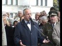 Kaune atidengtas paminklas generolui P.Plechavičiui {3/4}