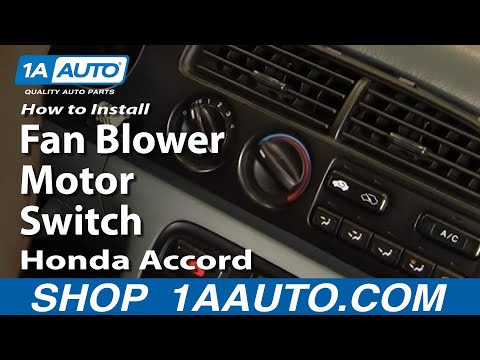 How To Install Replace Fan Blower Motor Switch Honda Accord 90-97 1AAuto.com