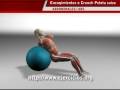 Encogimiento de abdominales con pelota suiza
