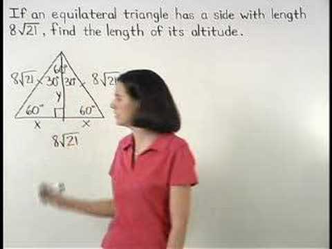 geometry - For a complete lesson on 30-60-90 triangles, go to http://www.MathHelp.com - 1000+ online math lessons featuring a personal math teacher inside every lesson!...