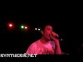 More live footage and interview up on synthesis.net & youtube.com/synthesismagazine