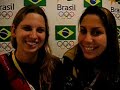 As meninas do nado sincronizado comentam estréia As meninas do nado sincronizado comentam estréia