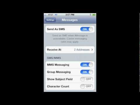 how to enable sms on iphone