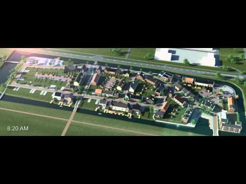 3D Animatie Rengerswetering in 4 jaargetijden